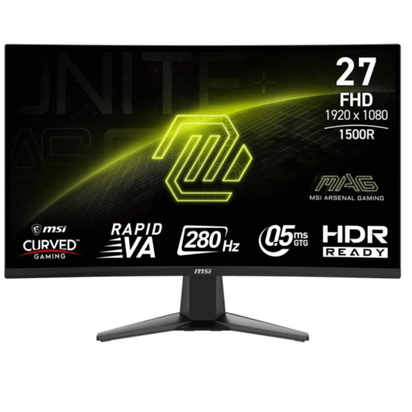Monitor MSI MAG 276CXF 27" LED Rapid VA FullHD 280Hz Adaptive Sync Curva